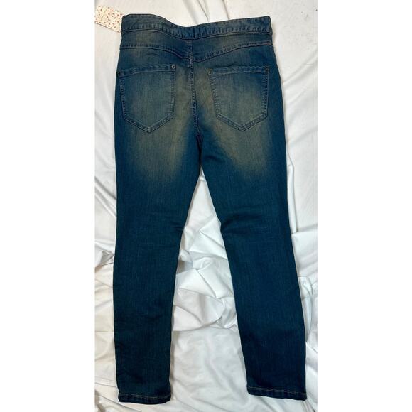 Free People Pull On Side Zipper Vintage Blue Coyote Wash Jeans 30 - Picture 5 of 11